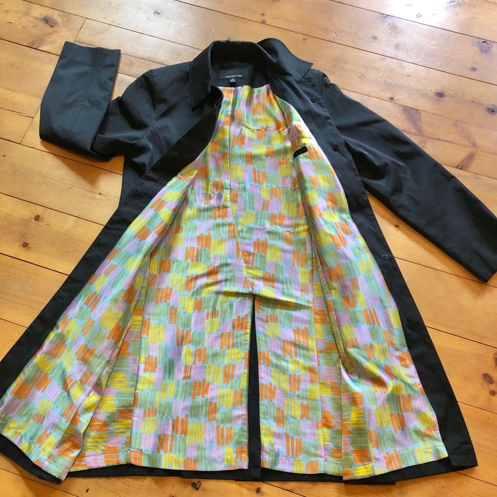Black trench coat